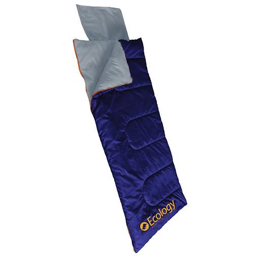 Bolsa Saco De Dormir Ecology Individual A Doble Con Almohada Inflable (Gris/Naranja) Ecology Bolsa x 1 