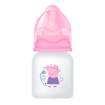 Solo Online Tetero Peppa Pig   Redondo60ml 2oz Color Rosado X 1 Unidad 