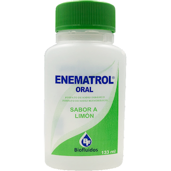 Enematrol Oral Fosfato de Sodio + Fosfato de Sodio 5,94g/16,1g Biofluidos Frasco x 133 ml  