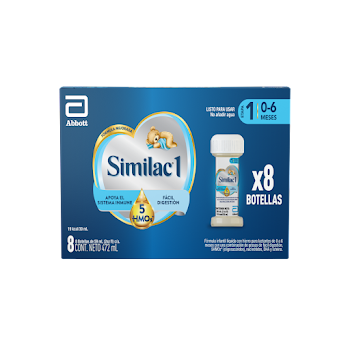Fórmula Infantil Similac   1 Líquida 0 a 6 Meses Caja x 8 Botellas  