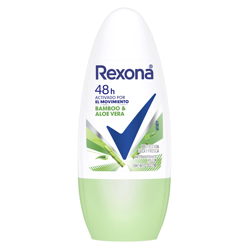 Desodorante Mujer Rexona Bamboo Roll On 48h Frasco x 50 gr
