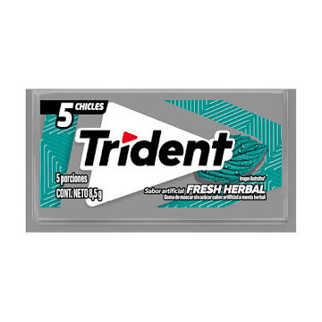 //Goma de Mascar Trident Fresh Herbal x 5Und  