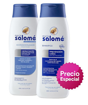 Shampoo Maria Salome Prevención Caída Sin Sal x 400 ml + Acondicionador Hidratante x 400 ml undefined