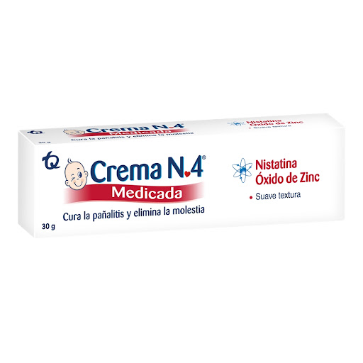 Crema Anti Pañalitis Crema N4 Medicada Con Nistatina x 30 gr