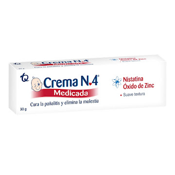 Crema Anti Pañalitis Crema N4 Medicada Con Nistatina x 30 gr  