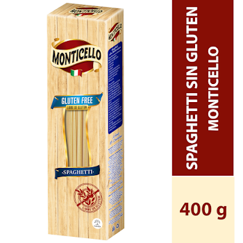 Spaghetti Pasta   Monticello Gluten Free x 400Gr 