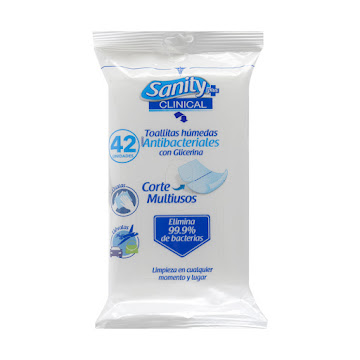 Toallitas Húmedas Sanity Clinical Antibacterial x 42 und undefined