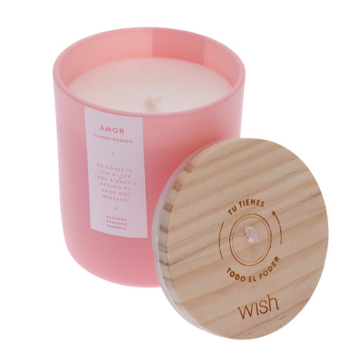 Vela Wish Rosada Amor x 1 und 