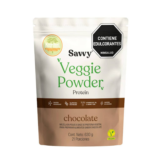 Veggie Powder Savvy De Chocolate Doypack x 630 gr