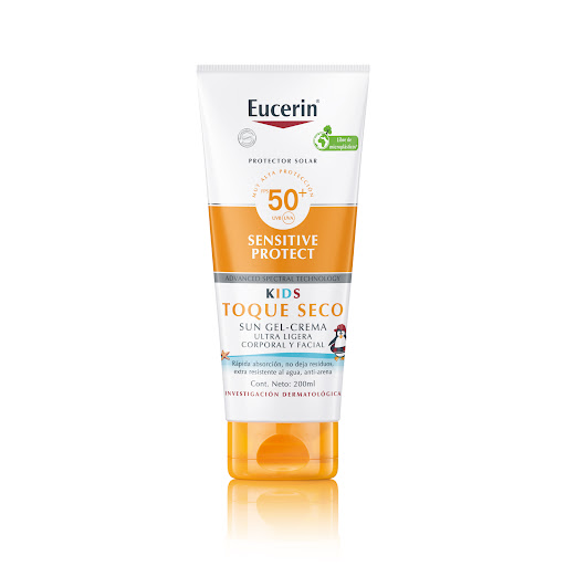 Protector Solar Eucerin Sun Kids Toque Seco Gel Crema x 200 ml