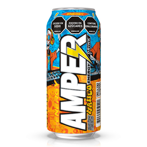 Bebida Energizante Amper Mango Party Lata x 473 ml