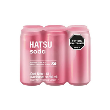 Soda Hatsu Sandía y   Albahaca Sixpack x 269 ml 