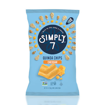 Chips de Quinua Simply 7   Queso Cheddar x 99 gr  