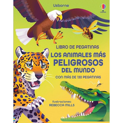 Los Animales Mas Peligrosos Del Mundo. Pegatinas Usborne Libro x 1.0 Los Animales Mas Peligrosos Del Mundo -Pegatinas-   Un emocionante libro de pegatinas dedicado a animales peligrosos de todo el mundo, desde diminutos insectos que no son lo que parece, hasta los ater