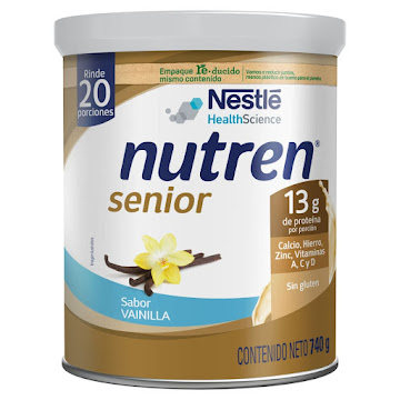 Alimento En Polvo Nutren Senior Sabor Vainilla Nestle x 740 gr  