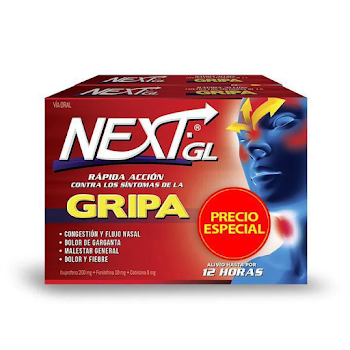 Next Gl Gripa Caja x 8 Tabletas  