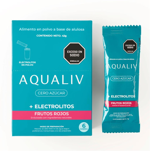Electrolitos Sin Azúcar Sabor Frutos Rojos AQUALIV Caja x 6
