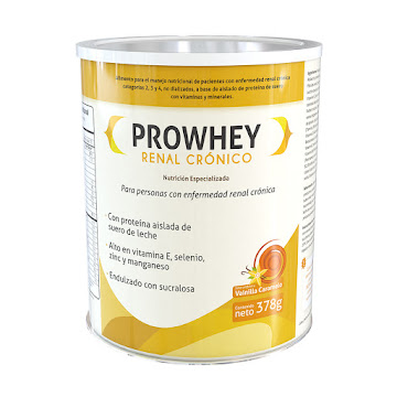 //Prowhey Renal Crónico Sabor Vainilla Caramelo x 378 gr Boydorr  