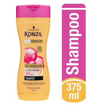Shampoo Konzil Ultra Reparación Restauración x 375 ml  