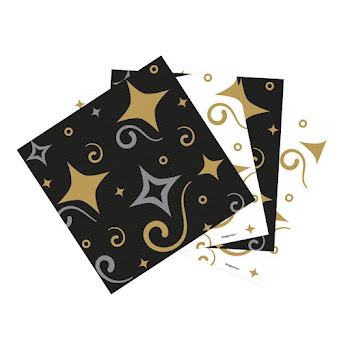 Servilleta Sempertex Pequeña Feliz Cumpleaños Dorada Y Negro x 16 und  