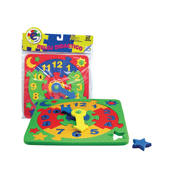Solo Online Juego De Aprendizaje   Ronda Reloj Didactico Caucho Espuma  X 1 Unidad 