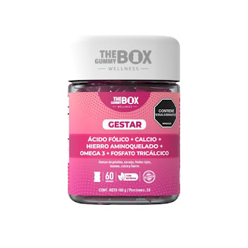 Gomas Masticables The Gummy Box Gestar Frasco x 180 gr  