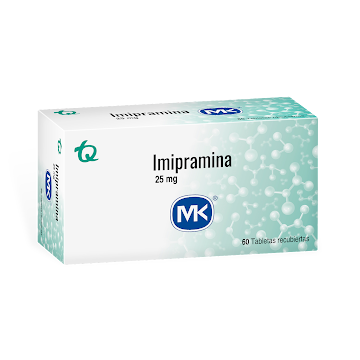 Imipramina MK 25 mg Caja x 60 Tabletas  