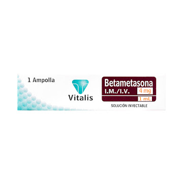 Betametasona 4mg/1ml Vitalis Caja x 1 Ampolla  