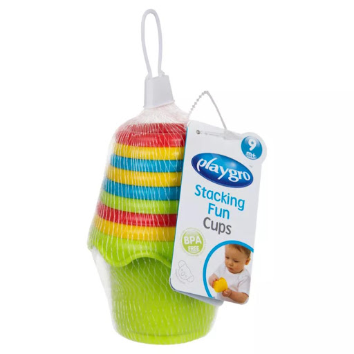 Vasos Apilables PlayGrow Malla x 9 ĦDiversión sin límites con los Vasos Apilables! Ideales para estimular la creatividad y la coordinación de los más pequeños, estos coloridos vasos ofrecen múltiples formas de juego: apilar, encajar, e