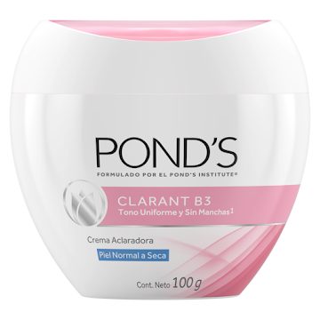 Crema Ponds Clarant B3 Filtro Uv 6 Semanas x 100 gr  