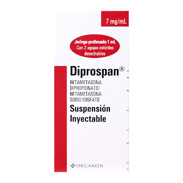 Diprospan Betametasona Dipropionato 7 mg MSD Suspensión Inyectable Caja x 1 Jeringa  