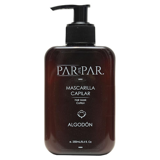 Mascarilla capilar nutritiva de Algodón 250mL PARPAR Tipo de envase: PET Biodegradable x 1 Nuestra mascarilla combina el poder restaurador del aceite de algodón, manteca de karité, macadamia y keratina hidrolizada con una mezcla de extractos botánicos que hidratan, reparan y suavizan desde 