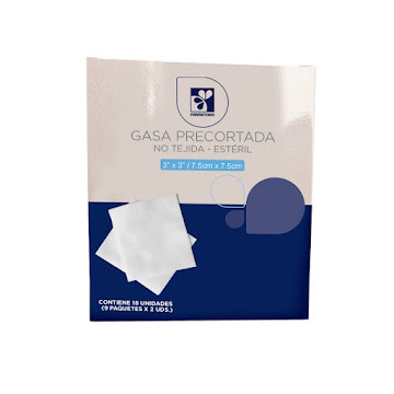 Gasa Precortada   Farmatodo 3x3cm x 2 Unds 