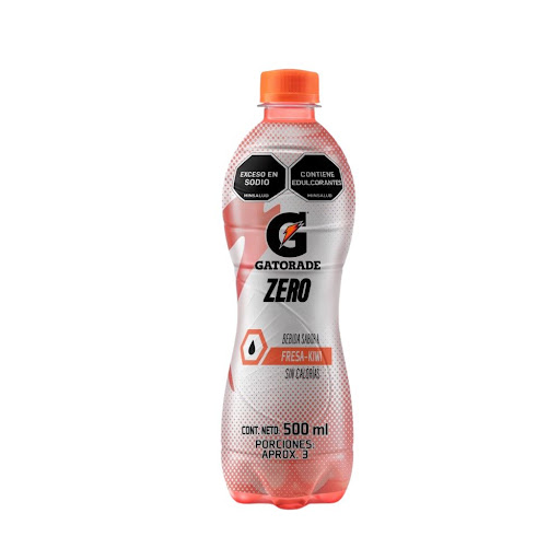 Bebida Gatorade Zero Sabor A Fresa Kiwi Botella x 500 ml