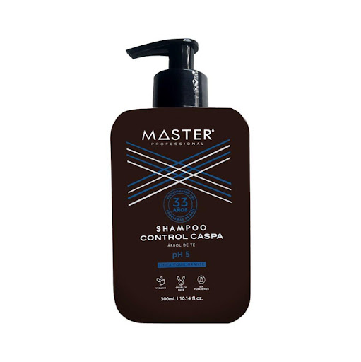 Shampoo Control Caspa x 300 ml    MASTER PROFESSIONAL Frasco 300 ml x 1 und Shampoo Control Caspa x 300 ml   

PIRITIONATO DE ZINC: Con propiedades antibacterianas y fungicidas, es uno de los componentes más utilizados para prevenir y combatir la caspa ya que reduce la prolif
