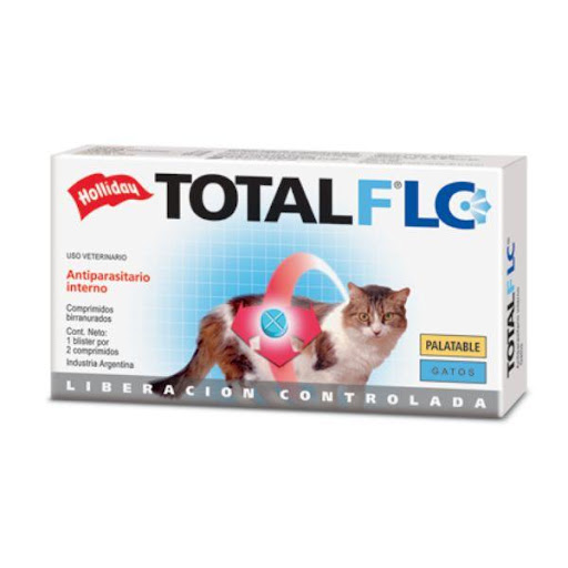TOTAL FLC GATOS 2 COMPRIMIDOS Holliday  x 2  