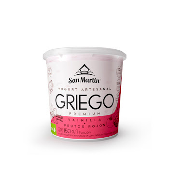 Yogurt Griego San Martín   Vainilla Frutos Rojos x 150 gr 