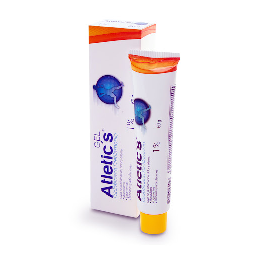 Atletic´s Gel Diclofenaco Dietilamonio 1% Lab Ecar Tubo x 60g