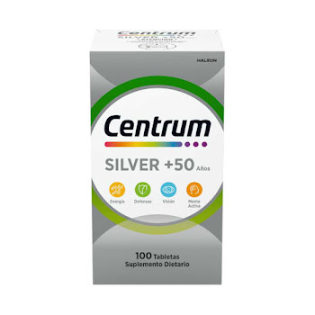 Centrum&nbsp;Silver, Multivitamínico hombres y mujeres +50 X 100&nbsp;tabs  