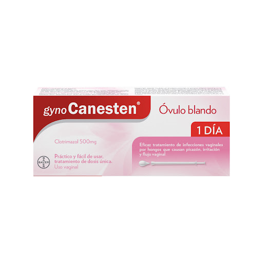 Gynocanesten Clotrimazol 500 mg Bayer Caja x 1 Óvulo