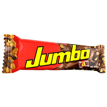Chocolatina Jumbo Con Leche Maní x 40 gr  