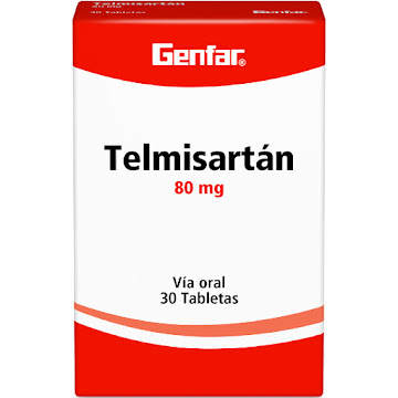 Telmisartán Genfar   80mg Tabletas Caja X30tab.                          