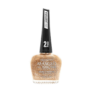Esmalte Masglo Gel   Evolution Granizado Dorado x 13.5 ml  