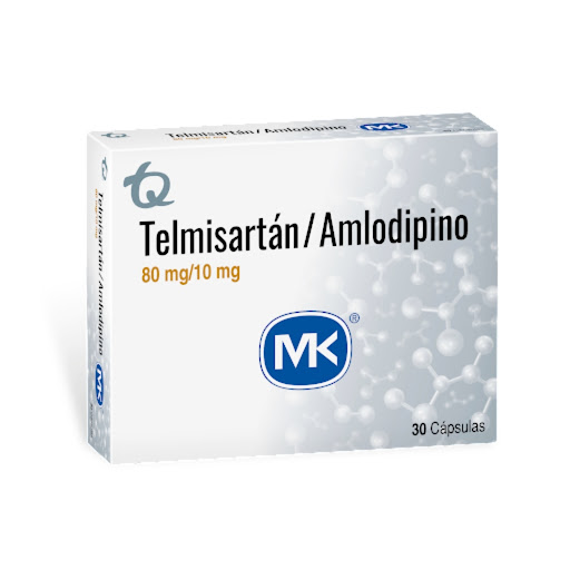 **Telmisartan - Amlodipino MK 80/10Mg Caja x30 Capsulas 