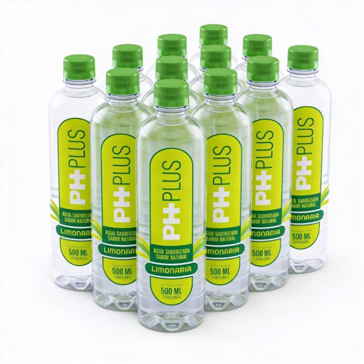 Agua Alcalina pH 9.0 SABORIZADA LIMONARIA - 500 ml PH PLUS PET x 12 PH PLUS Limonaria contrarresta la acidez de tu dieta diaria con un suave toque cítrico natural al final. pH 9, pureza del 99% y sabor natural en 500ml. Más de 1.800 familias colombianas lo saben desde