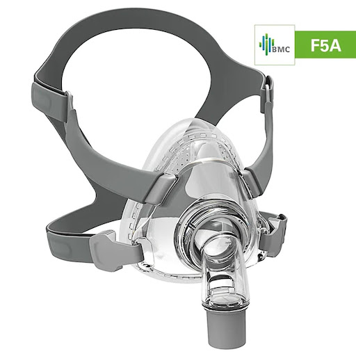 MASCARA ORONASAL T S F5A BMC  x 1 Dispositivo diseñado para terapia de presión positiva en pacientes con apnea del sueño. Su diseño ergonómico permite un ajuste cómodo y seguro, reduciendo fugas de aire y mejorando la eficacia del tra