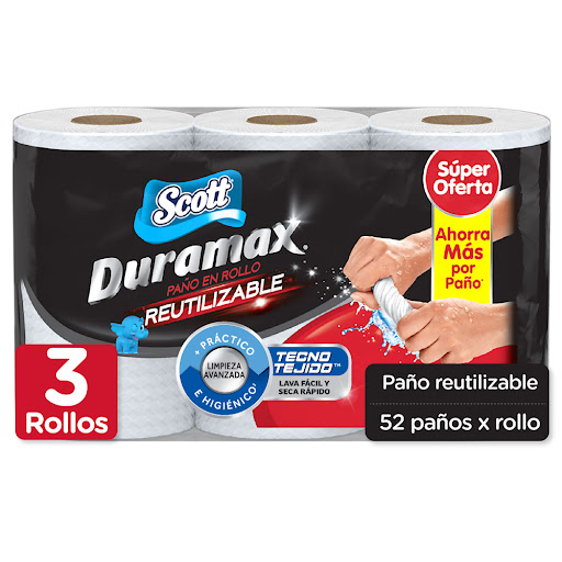 Toallas para Cocina   Scott Duramax Reutilizable Oferta x 3 Rollos