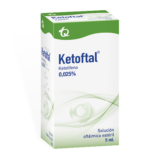 Ketoftal Ketotifeno 0.025% Tecnoquímicas Solución Oftálmica Frasco x 5 ml