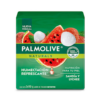 Jabón en Barra Palmolive Sandia Y Lychee 110 gr Empaque x 3 und  