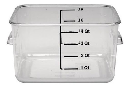 Recipiente Cuadrado 4Qt/3.8 Lts. Rubbermaid RUBBERMAID Caja x 1 DESCRIPCIÓN DEL PRODUCTORecipiente Policarbonato 38 Litros Este contenedor cuadrado para almacenamiento de alimentos es una solución cómoda, duradera y eficaz Fabricado en policarbonato transparente, 